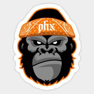 Cholo Phx Gorilla Orange Sticker